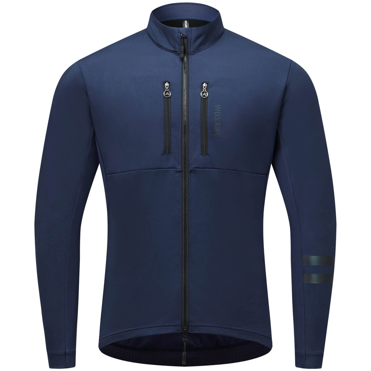 Thermo Fahrradjacke für Damen und Herren – Winddicht, reflektierend und mit mehreren Taschen