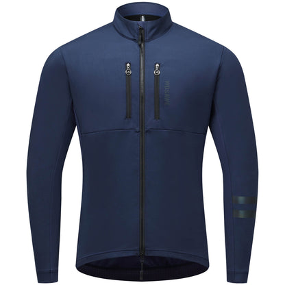 Thermo Fahrradjacke für Damen und Herren – Winddicht, reflektierend und mit mehreren Taschen