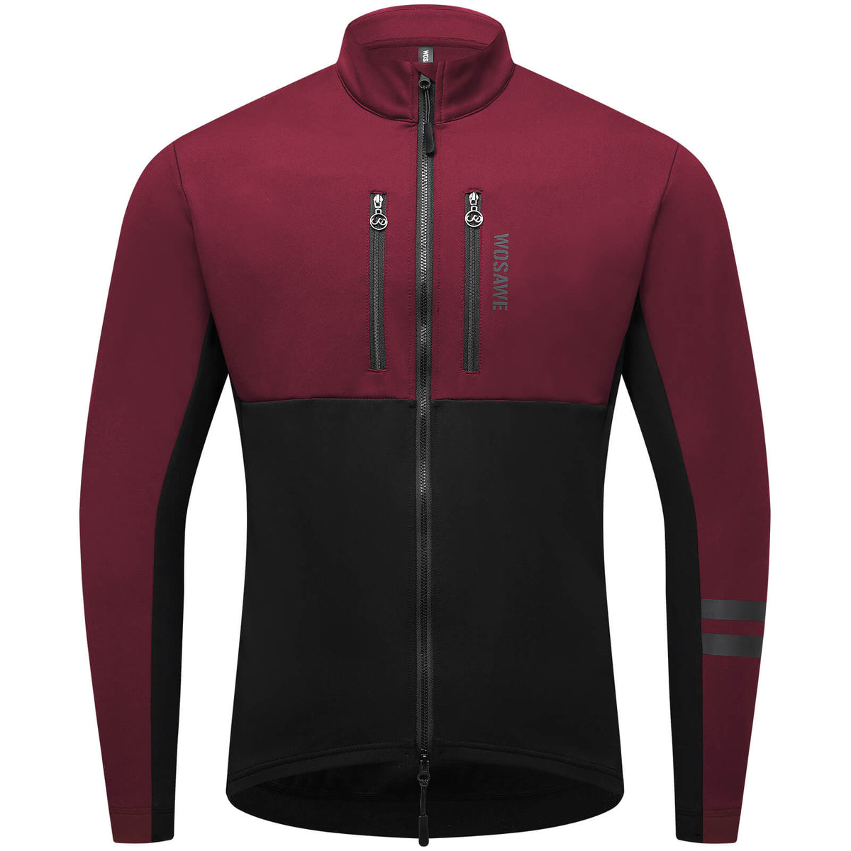 Thermo Fahrradjacke für Damen und Herren – Winddicht, reflektierend und mit mehreren Taschen