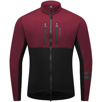 Thermo Fahrradjacke für Damen und Herren – Winddicht, reflektierend und mit mehreren Taschen