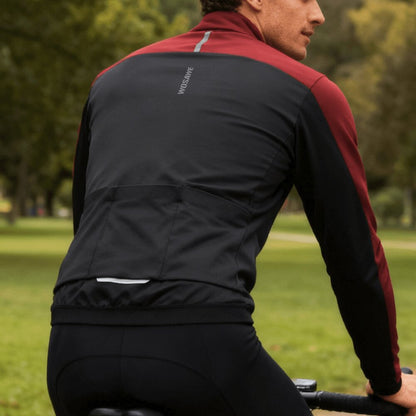 Thermo Fahrradjacke für Damen und Herren – Winddicht, reflektierend und mit mehreren Taschen