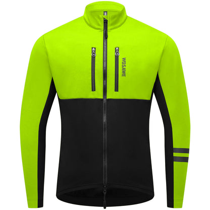 Thermo Fahrradjacke für Damen und Herren – Winddicht, reflektierend und mit mehreren Taschen