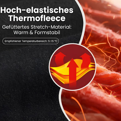 Thermo Motorradhose Damen Gefütterte Fleece Biker Leggings mit Protektorentaschen