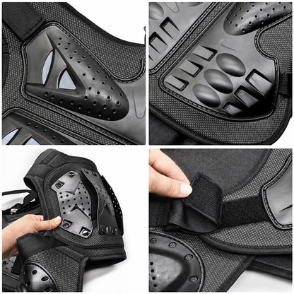 Unisex Motorrad Protektorenweste mit PE-Hartschalen