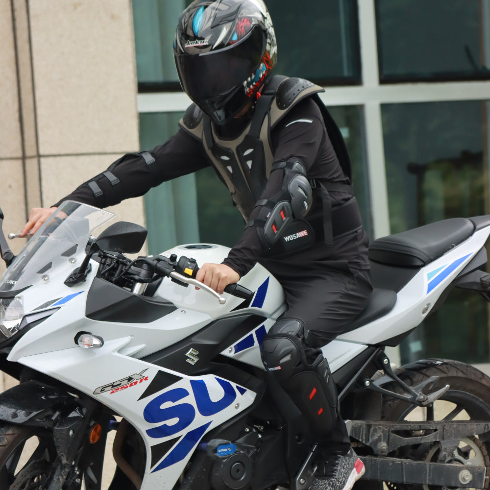 Unisex Motorrad Protektorenweste mit PE-Hartschalen