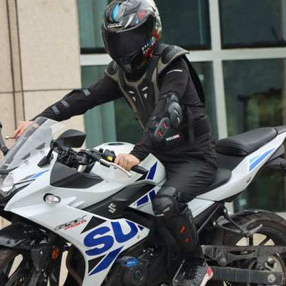 Unisex Motorrad Protektorenweste mit PE-Hartschalen