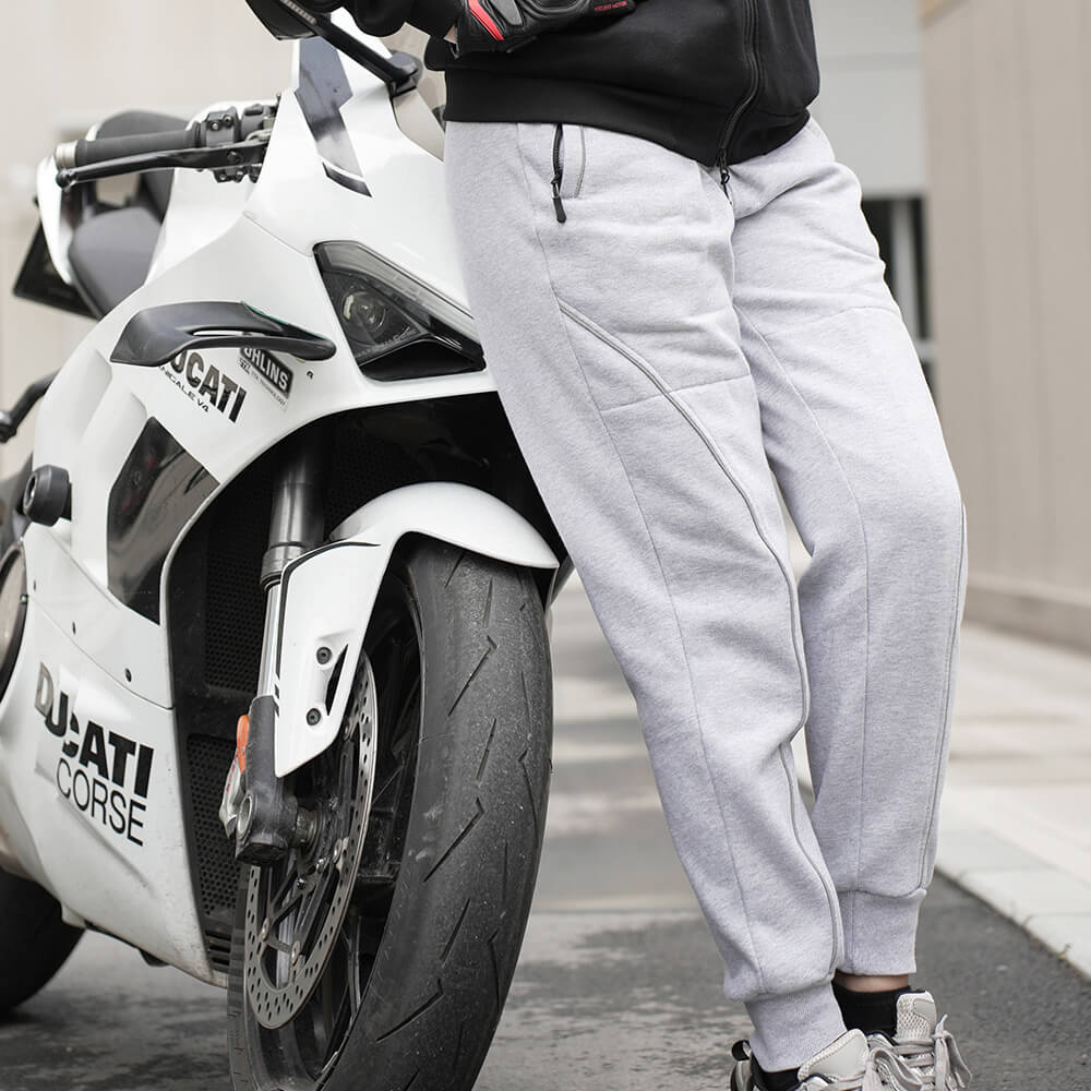 Unisex Thermo-Motorradhose mit Fleece-Futter und Protektorentaschen