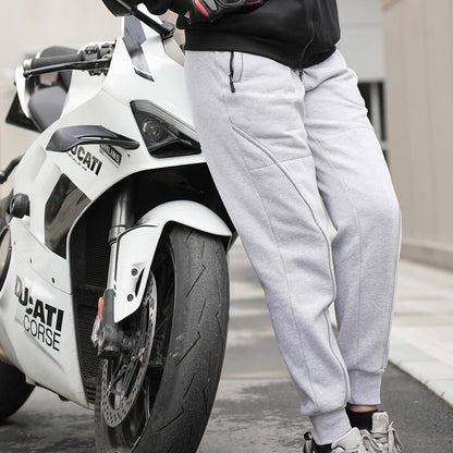 Unisex Thermo-Motorradhose mit Fleece-Futter und Protektorentaschen