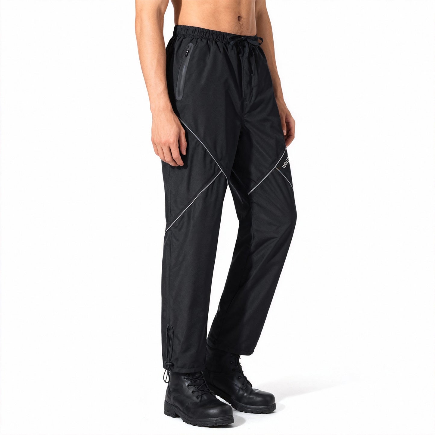 Wasserdichte Fahrradhose – Winddichte Regenhose mit Reflektoren für Damen und Herren