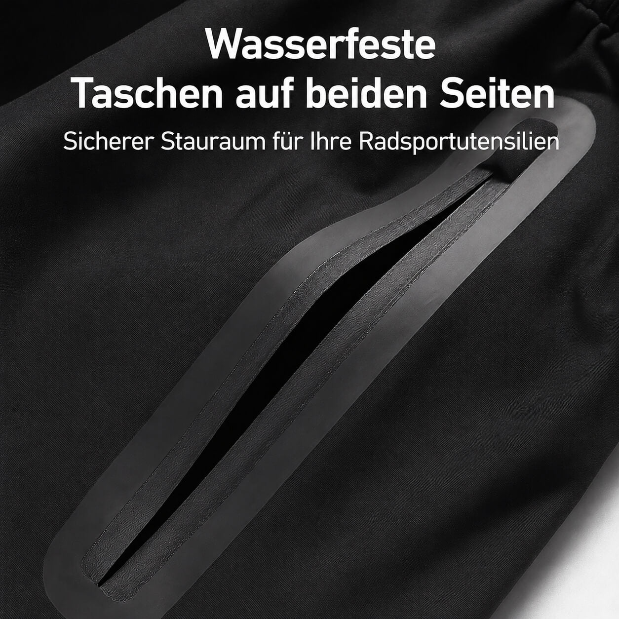Wasserdichte Fahrradhose – Winddichte Regenhose mit Reflektoren für Damen und Herren