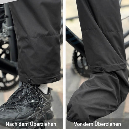 Wasserdichte Überhose mit Schuhüberziehern – Regenhose für Fahrrad & Outdoor