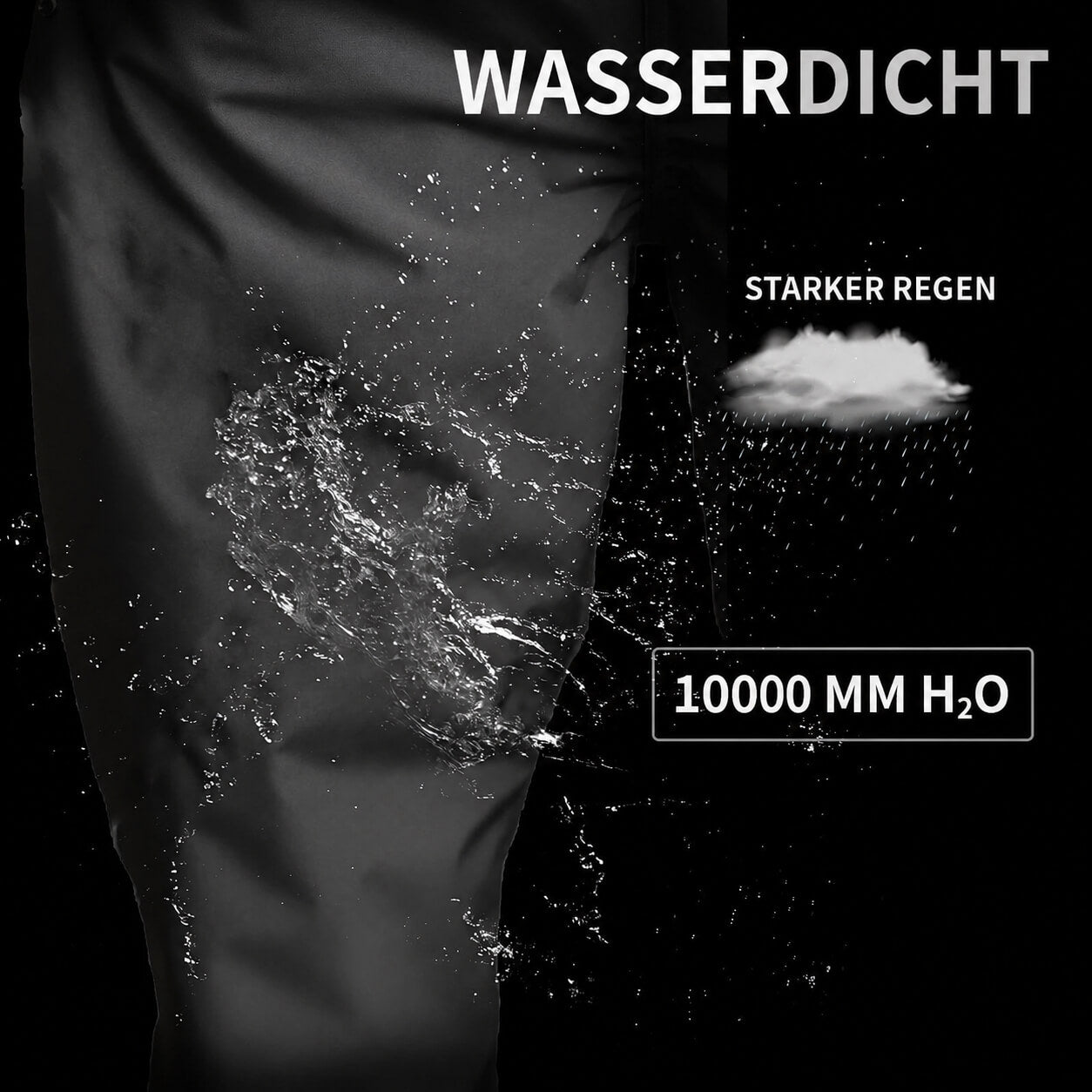 Wasserdichte Überhose mit Schuhüberziehern – Regenhose für Fahrrad & Outdoor