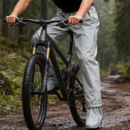 Wasserdichte Überhose mit Schuhüberziehern – Regenhose für Fahrrad & Outdoor